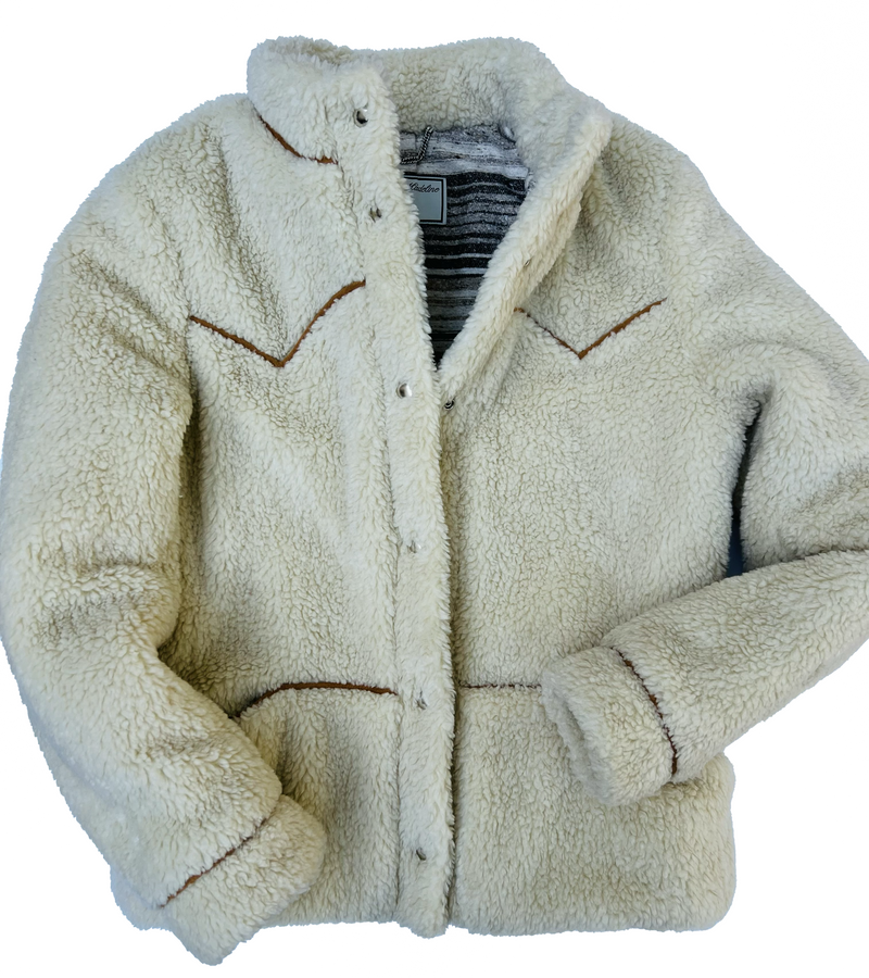 Faux Shearling Snap Front Jacket