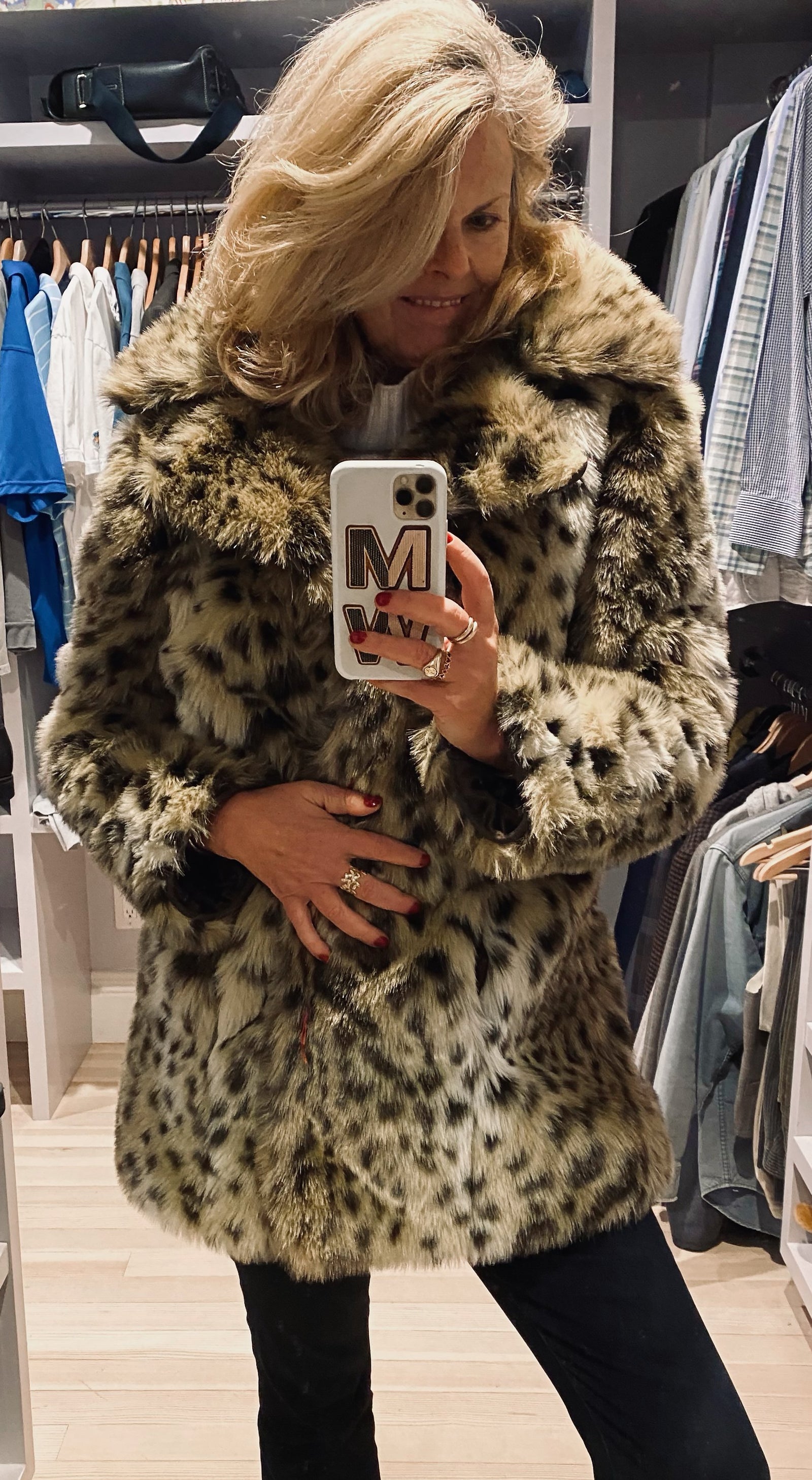 Faux Leopard Fir Car Coat – First By Madeline