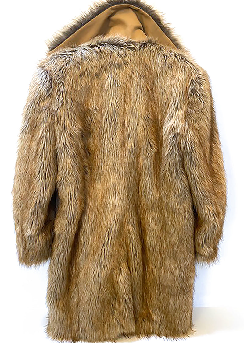 Faux coyote fur coat hotsell